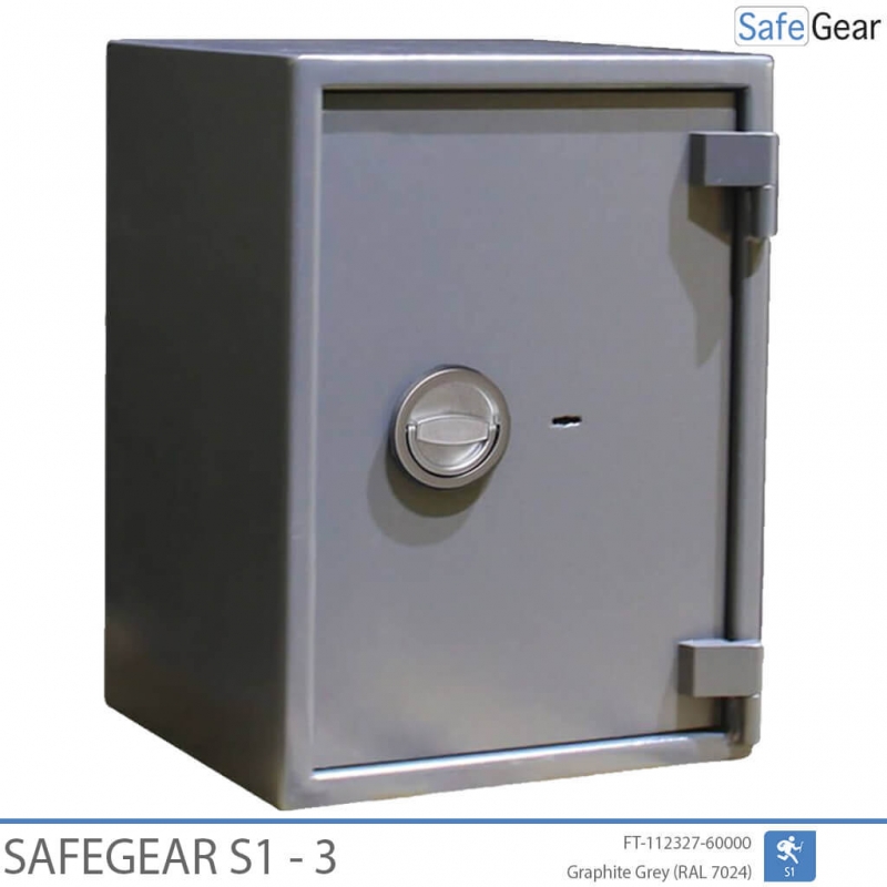 SafeGear S3 - Caja fuerte de sobreponer (63 L) - Grado S1 - Cerradura de llave o electrónica