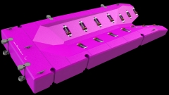 Plataforma para motos de agua hasta 1000kg color violeta