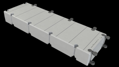 Pantalan flotante color gris  pantalanes y plataformas flotantes para uso en puertos deportivos