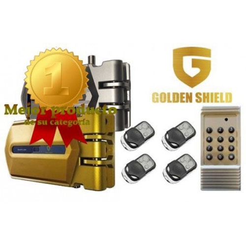 Golden Shield jd268. Cerradura invisible con 5 mandos (4+1). Acabado dorado o plateado