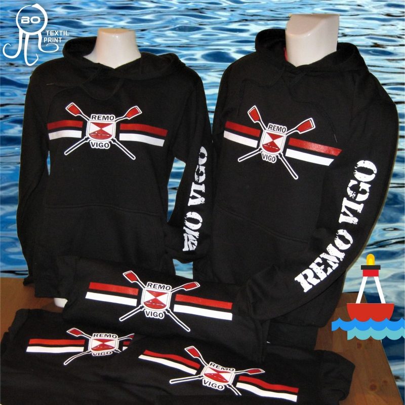 Sudaderas realizadas para el Club Remo Vigo. www.facebook.com/Club-Remo-Vigo-1298650266903408  http: