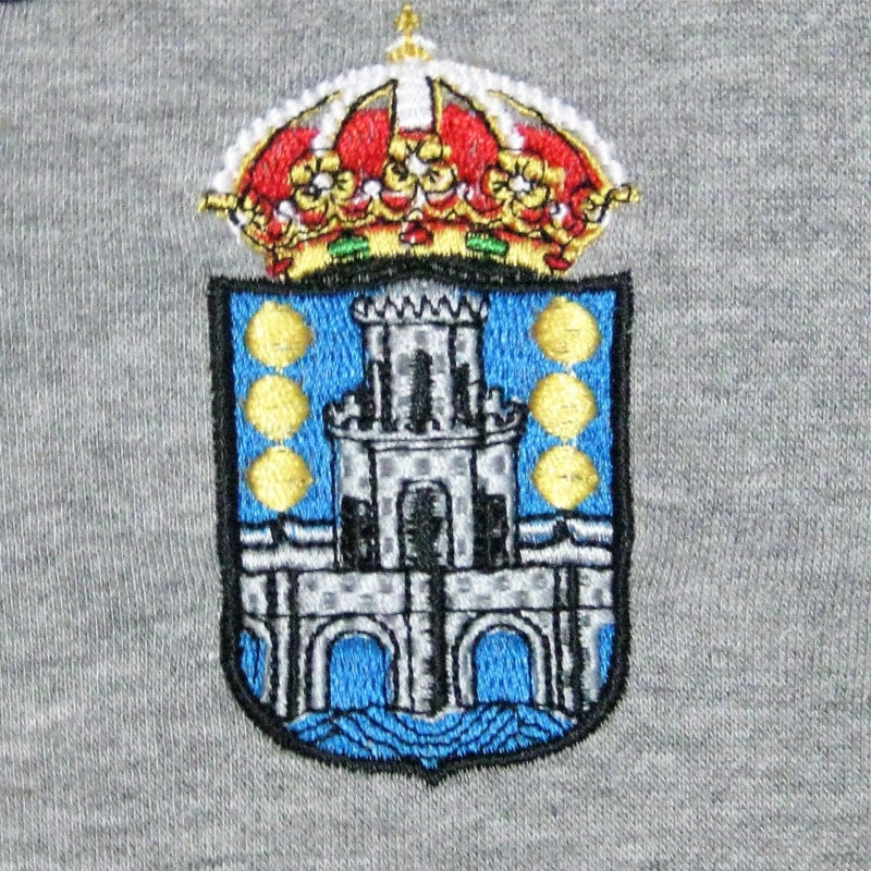 Escudo de Betanzos bordado #botextilprint #trabajospersonalizados #serigrafa #vinilotextil #bordado