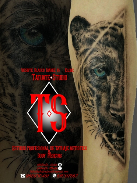 tatuajesenelche,estudiosdetatuajesnelcheBlack panther,pantera , tatuatestudio, fabinails, elcheink