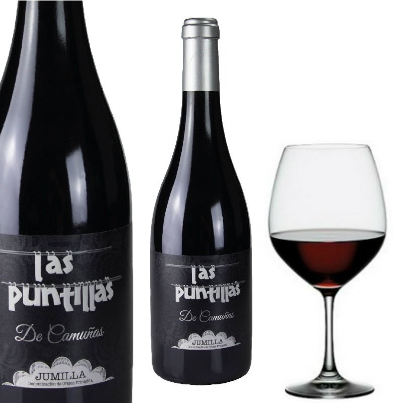 Las Puntillas de Camuñas, vino, vino tinto, tinto crianza, DO Jumilla - Tu Tienda Gourmet