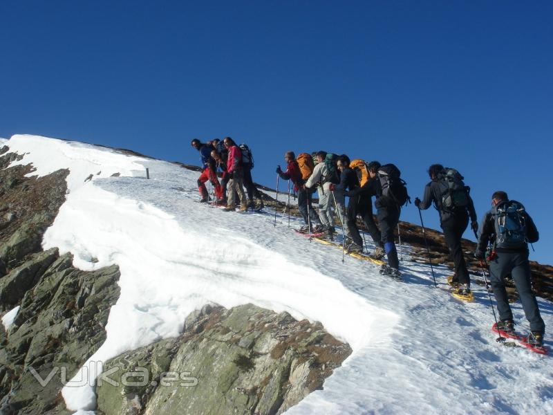 Raquetas de nieve por la Cordillera Cantbrica