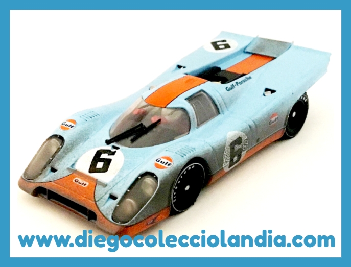 Porsche 917 Gulf para Scalextric de Slotwings. Coches Gulf Scalextric. Tienda Slot Madrid