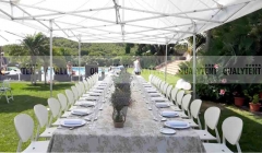 Montaje modular de carpas plegables qualytent para catering