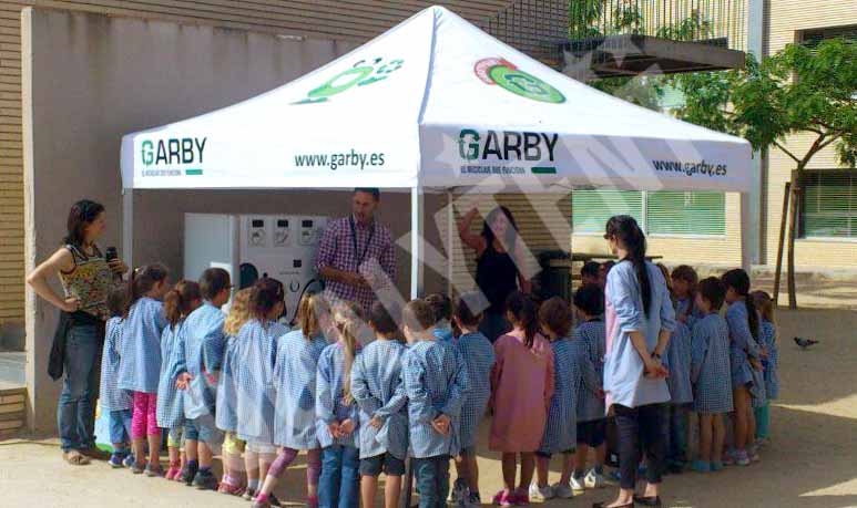 Carpa plegable Qualytent 3x3m con techo blancor personalizada Garby