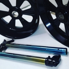 Recubrimiento pvd antifriccion para botellas de suspension