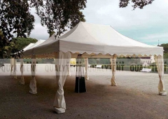 Montaje modular carpas plegables qualytent, para boda elegante, color beige