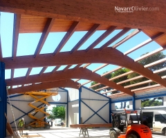 Cubiertas y estructuras en vigas de madera laminada