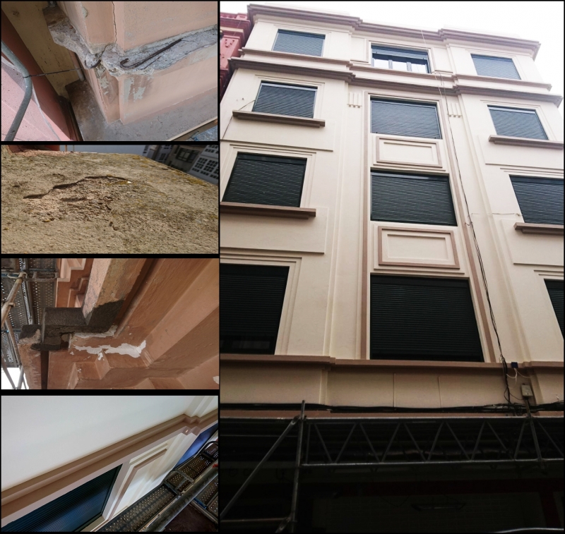 Restauracion Fachada de Edificio -  Tel. 654896941