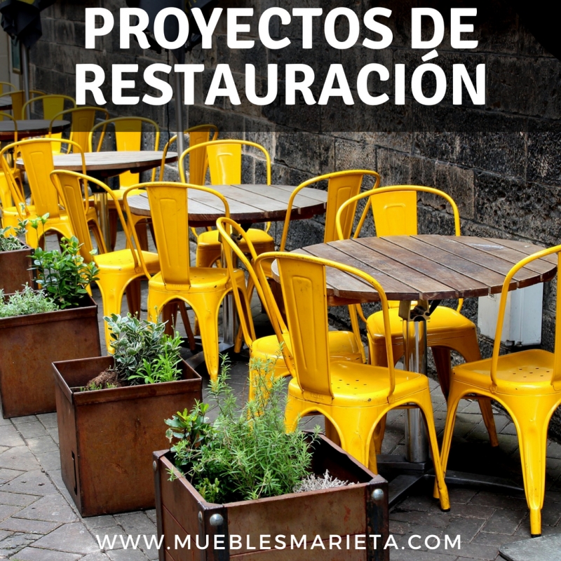 Proyectos de Restauración, sillas y mesas
