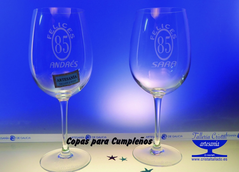 grabar copas vino corua.