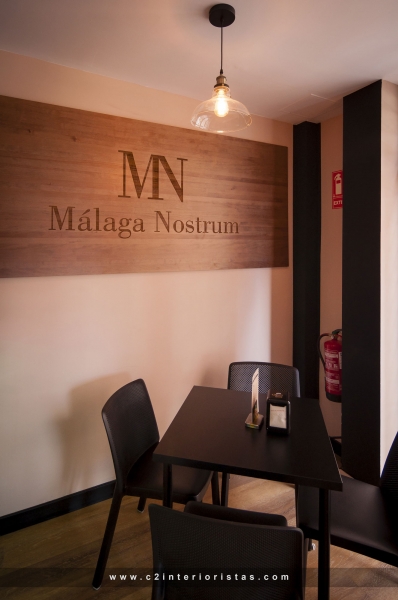 Proyecto de interiorismo para restaurante Mlaga Nostrum, www.c2interioristas.com