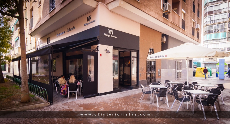 Proyecto de interiorismo para restaurante Málaga Nostrum, www.c2interioristas.com