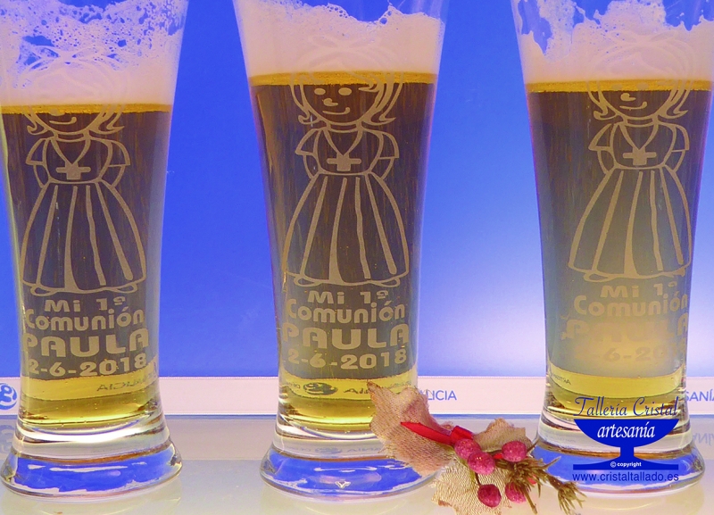 vasos cerveza personalizados comunion