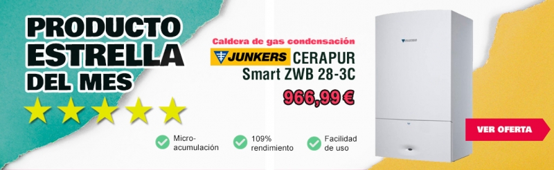 Producto estrella del mes: La caldera de gas Junkers en oferta.