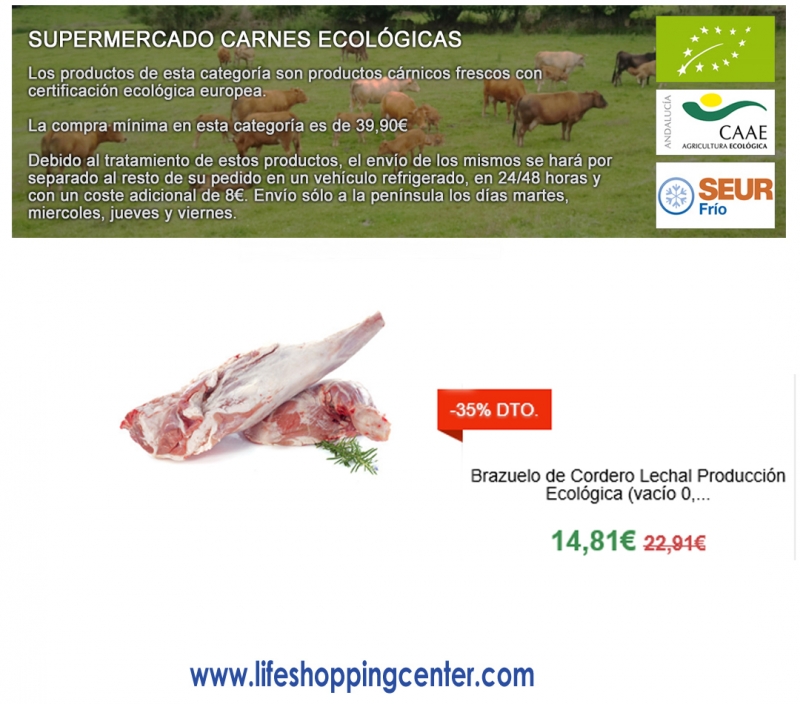 Productos ecológicos, Carnes Bio, Cárnicas Bio, Productos BIO