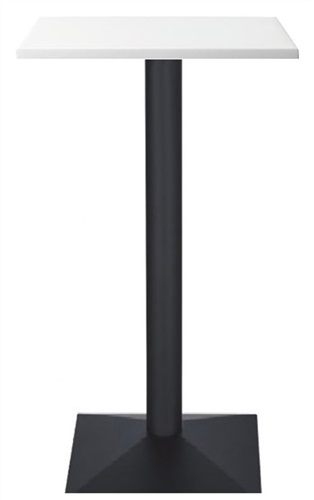 Mesa alta DELTA-ANE60C, negra, tapa de 60 x 60 cms. Color a elegir