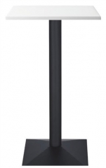 Mesa alta delta-ane60c, negra, tapa de 60 x 60 cms color a elegir
