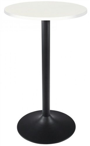Mesa alta GENT-ANE60R, negra, tapa de 60 cms diámetro. Color a elegir