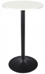 Mesa alta gent-ane60r, negra, tapa de 60 cms diametro color a elegir