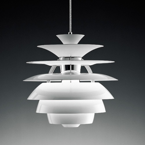 Lámpara de techo Mod. ANDROS, aluminio, blanca, 40 cms diámetro.