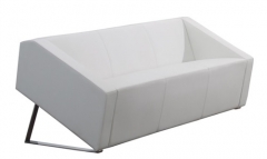 Sofa olivo-3sbl, 3 plazas, similpiel blanca