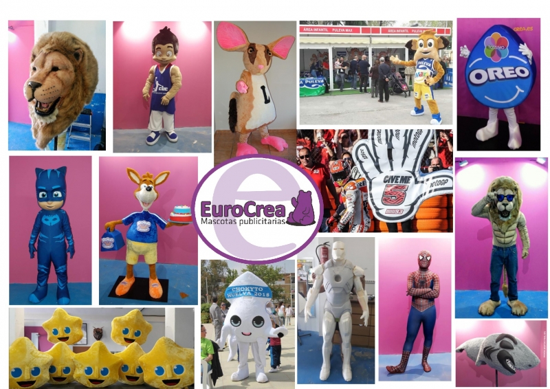 MASCOTS EUROCREA;     MASCOTAS PUBLICITARIAS.