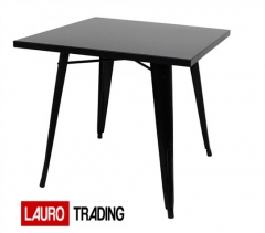 Mesa bernie-ne, acero, negra de 80 x 80 cms