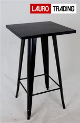 Mesa bernie-ne, alta, acero, negra de 60 x 60 cms