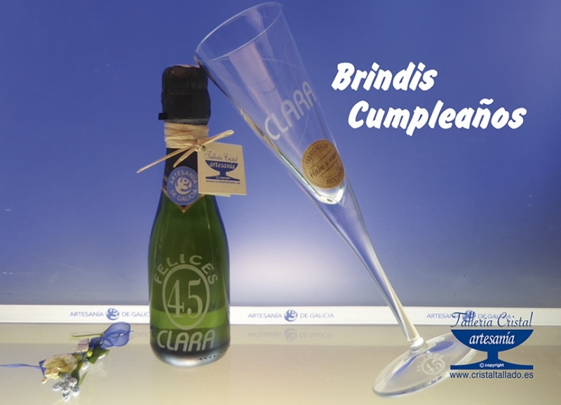 brindis champán cumpleaños