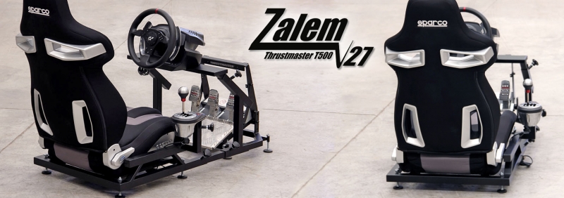 Zalem V27 con asiento Sparco R333 y Thrustmaster T500