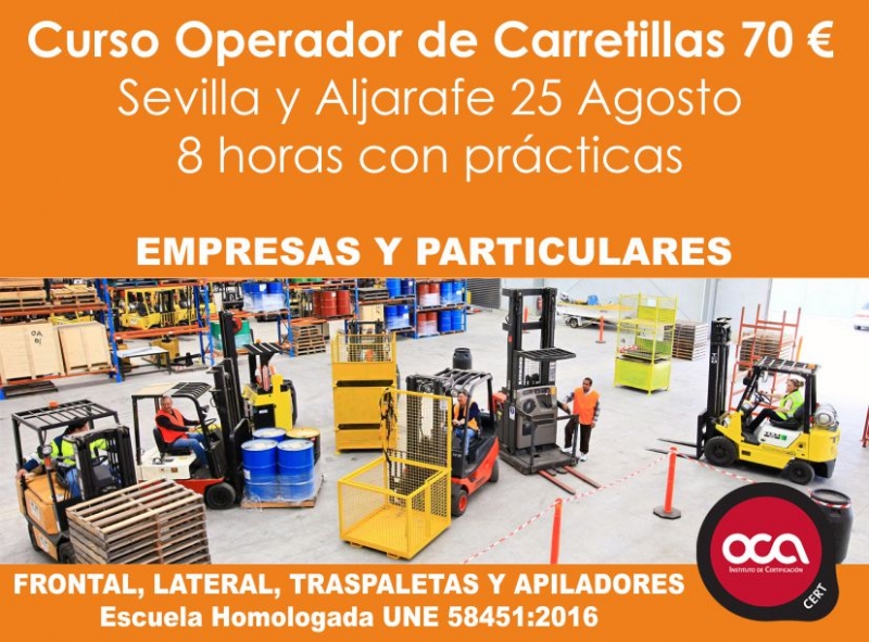 Curso Operador Carretillas Elevadoras UNE 58451