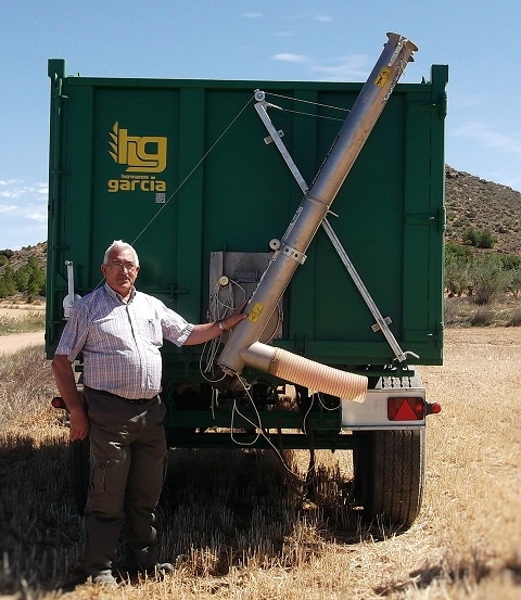 Sinfín hidráulico y plegable 25 ton/hora