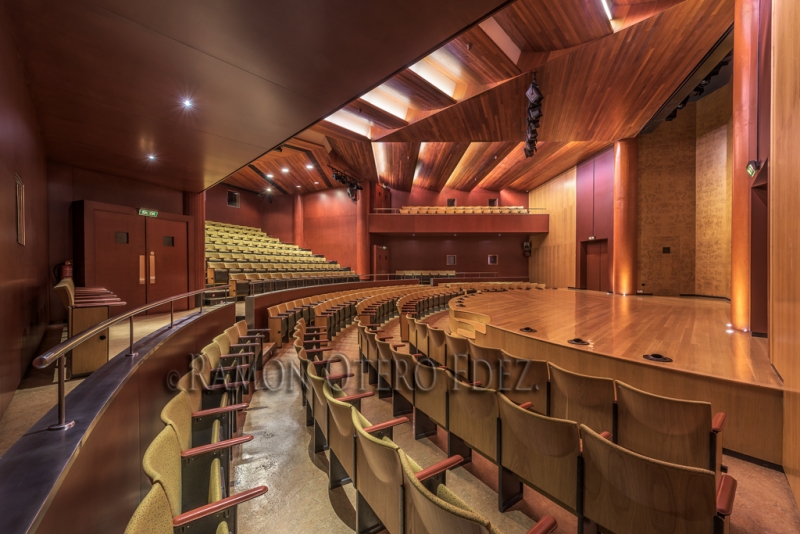 Interior sala de cámara del auditorio Alfredo Kraus en Las Palmas de Gran Canaria