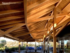 Construccion de tejado para terraza de restaurante en almeria