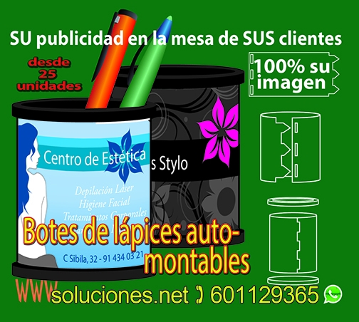 bote de lapices publicitario, au