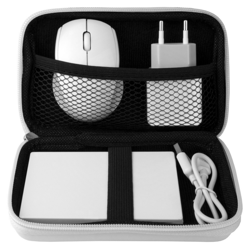 set de power bank, cargador, ratón inalambrico , www.regalosoriginalesybaratos.es