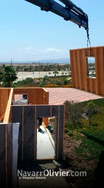 Construccion de casa de madera en Entramado ligero