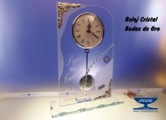 Aniversarios relojes cristal grabados