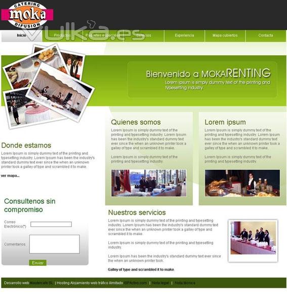 Trabajo web realizado mokarenting.com