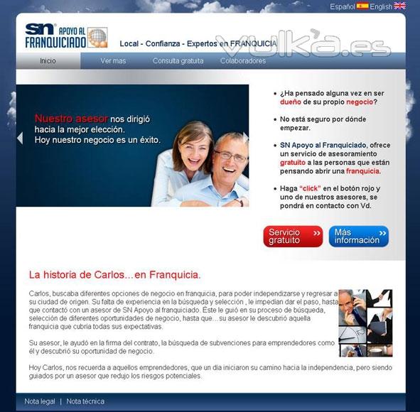 Maqueta ejemplo Web apoyofranquicia.com