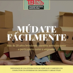 Presupuesto de mudanza en barcelona