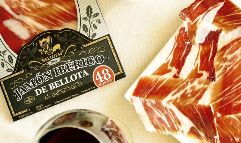 Jamón 7 BELLOTAS® cortado a Mano