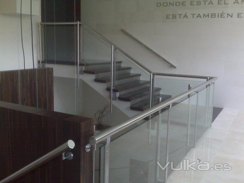 Baranda inox/cristal