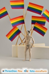 Orgullo gay 2018 - figuras de fantasa - threedee-you foto-escultura 3d-u