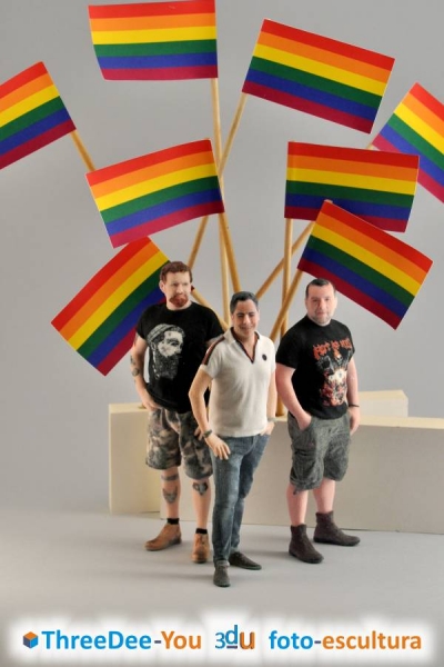 Orgullo Gay 2018 - Figuras de fantasa - ThreeDee-You Foto-Escultura 3d-u