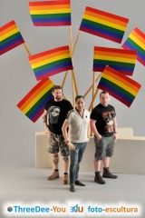 Orgullo gay 2018 - figuras de fantasia - threedee-you foto-escultura 3d-u